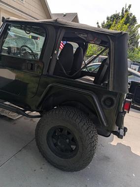 Black 2002 Jeep Wrangler Sport