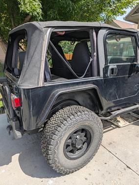 Black 2002 Jeep Wrangler Sport