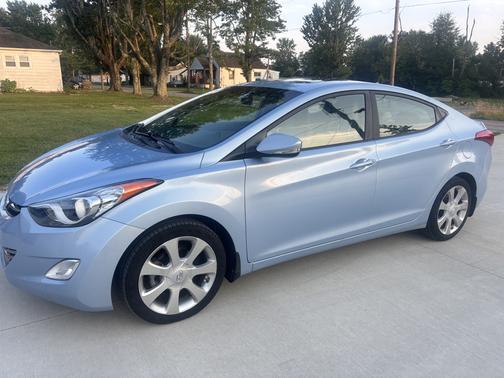 Blue 2013 Hyundai ELANTRA Limited
