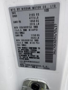 2021 Nissan NV200 SV