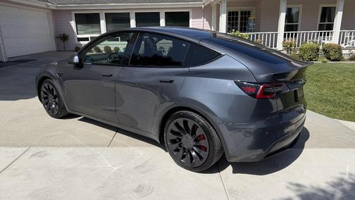 Gray 2020 Tesla Model Y Performance