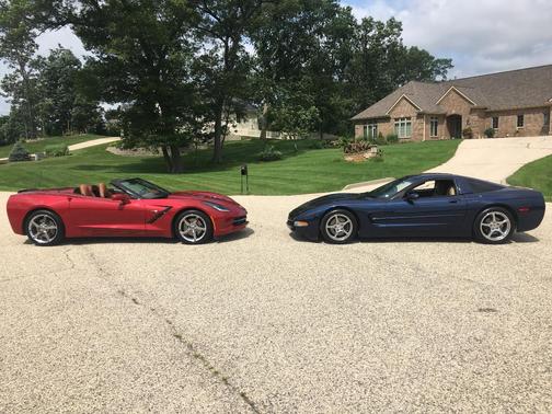 Blue 2001 Chevrolet Corvette Base