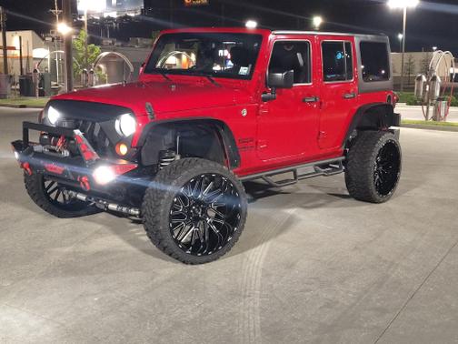 Red 2017 Jeep Wrangler Unlimited Sport