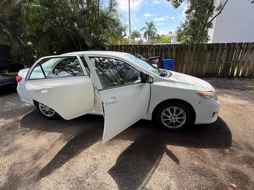 White 2010 Toyota Corolla LE