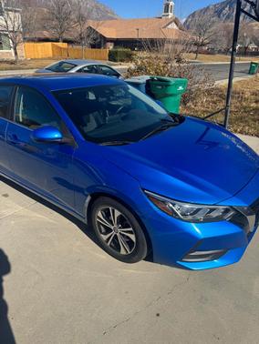 Blue 2021 Nissan Sentra SV