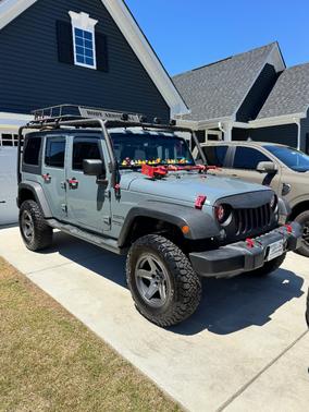 Gray 2014 Jeep Wrangler Unlimited Sport
