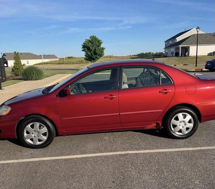 Red 2007 Toyota Corolla LE