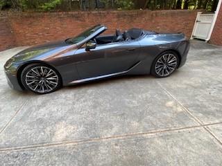 Gray 2025 Lexus LC 500 Base