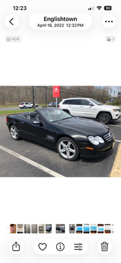 Black 2004 Mercedes-Benz SL-Class SL500 Roadster