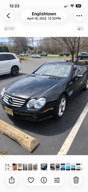 Black 2004 Mercedes-Benz SL-Class SL500 Roadster