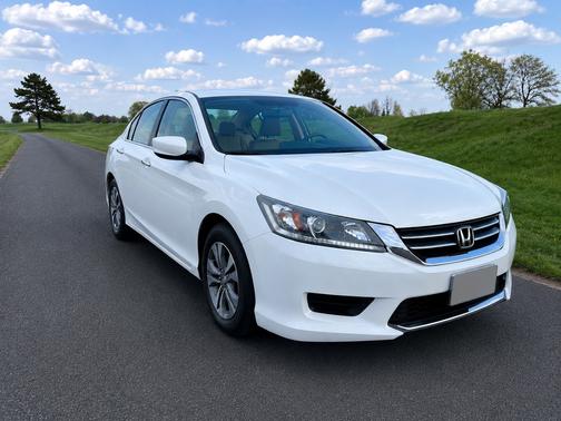 White 2014 Honda Accord LX