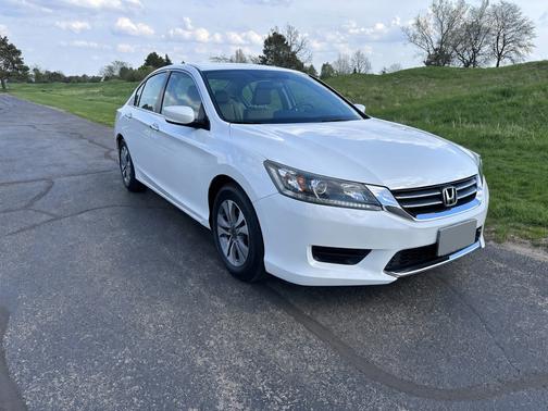 White 2014 Honda Accord LX