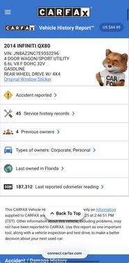 2014 INFINITI QX80 Base