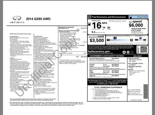 2014 INFINITI QX80 Base