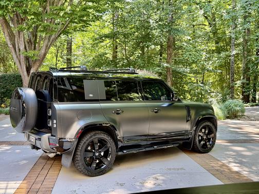 Gray 2024 Land Rover Defender 110 P525 Carpathian Edition