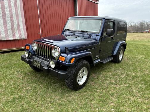Blue 2005 Jeep Wrangler Unlimited
