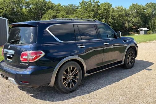 Blue 2017 Nissan Armada Platinum