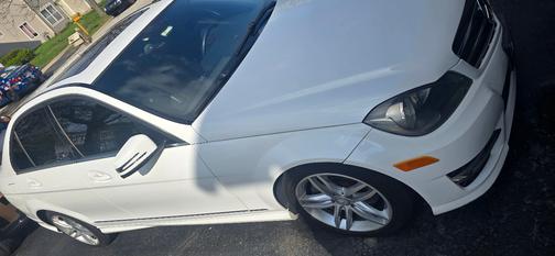 White 2013 Mercedes-Benz C-Class C 300 4MATIC Sport