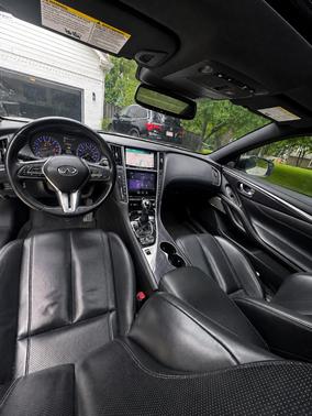White 2017 INFINITI Q60 3.0t Red Sport 400