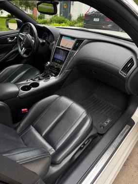 White 2017 INFINITI Q60 3.0t Red Sport 400