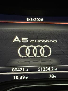 Silver 2018 Audi A5 2.0T Premium Plus