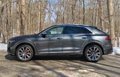 Gray 2021 Audi Q8 55 Premium Plus