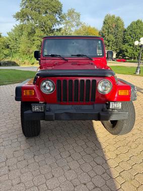Red 2005 Jeep Wrangler Rubicon