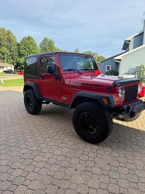 Red 2005 Jeep Wrangler Rubicon