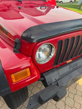 Red 2005 Jeep Wrangler Rubicon