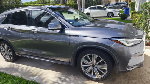 Gray 2021 INFINITI QX50 SENSORY