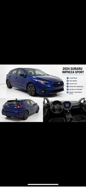 Blue 2024 Subaru Impreza Sport