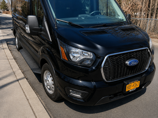 Black 2024 Ford Transit-350 XLT