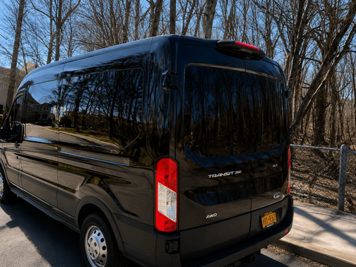 Black 2024 Ford Transit-350 XLT