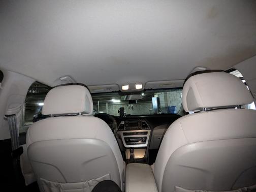 White 2015 Hyundai SONATA SE