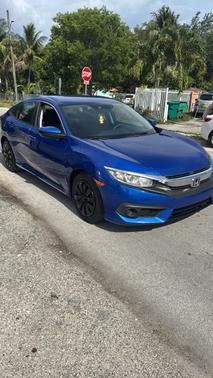 Blue 2017 Honda Civic LX