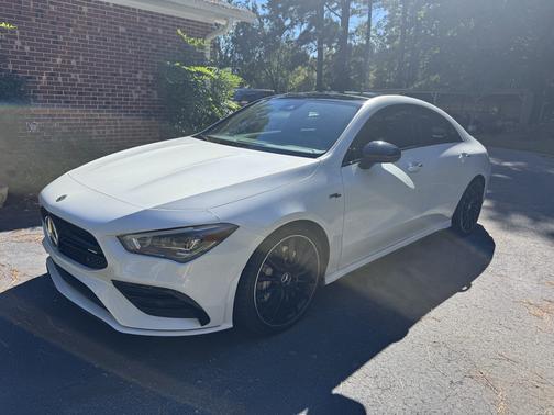 White 2022 Mercedes-Benz AMG CLA 35 4MATIC