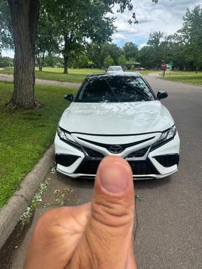White 2023 Toyota Camry XSE