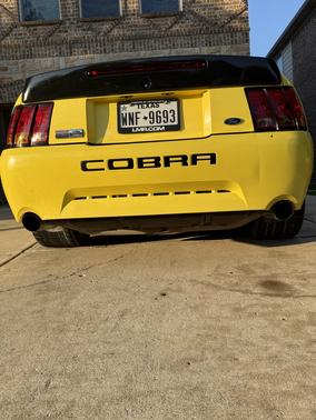 Yellow 2001 Ford Mustang SVT Cobra