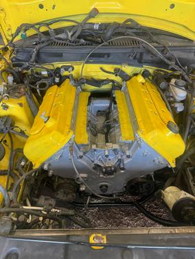 Yellow 2001 Ford Mustang SVT Cobra