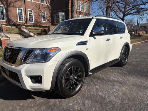 White 2018 Nissan Armada Platinum