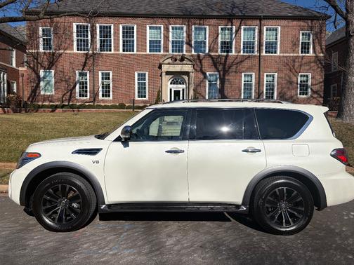 White 2018 Nissan Armada Platinum