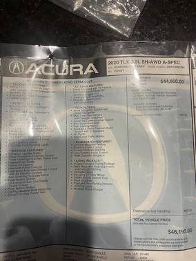 2020 Acura TLX A-Spec