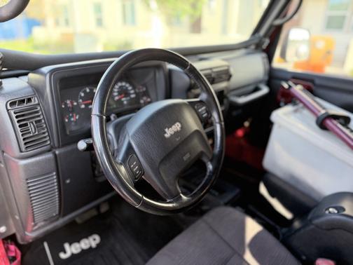 Red 2005 Jeep Wrangler Unlimited Rubicon