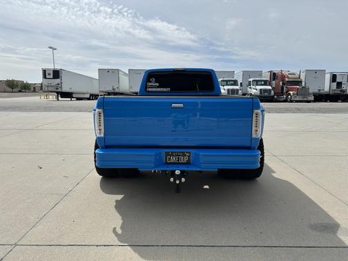 Blue 1995 Ford F-350 XL Crew Cab DRW