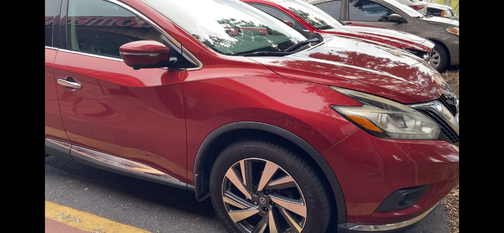 Red 2015 Nissan Murano Platinum
