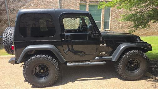 Black 2005 Jeep Wrangler X