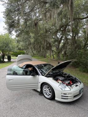 Beige 2002 Mitsubishi Eclipse Spyder GT