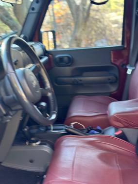 Red 2008 Jeep Wrangler Unlimited Rubicon