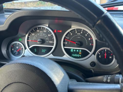 Red 2008 Jeep Wrangler Unlimited Rubicon