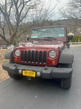 Red 2008 Jeep Wrangler Unlimited Rubicon